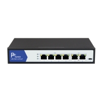 VALUE PoE Fast Ethernet Switch, 4 Ports + 2 Uplink Ports