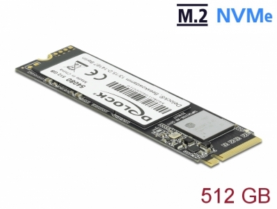 Delock M.2 SSD PCIe / NVMe Key M 2280 - 512 GB