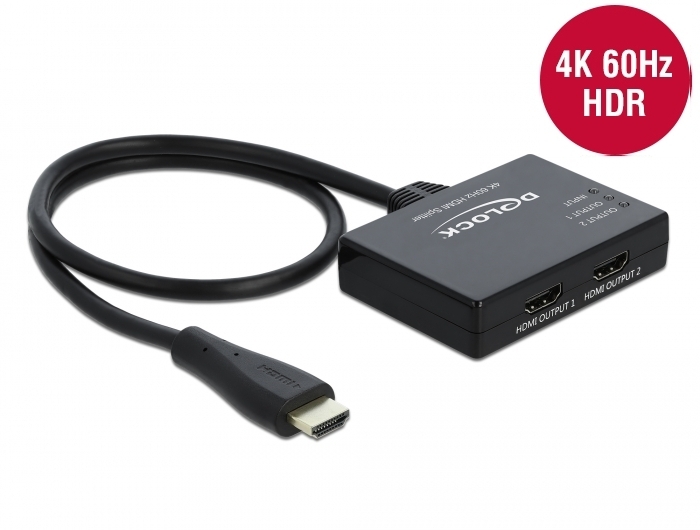 HDMI splitter, 1 in- 2 ut