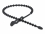 Delock Beaded Cable Tie reusable L 610 x W 6.5 mm black 10 pieces