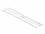 Delock Beaded Cable Tie reusable L 210 x W 4.5 mm white 10 pieces