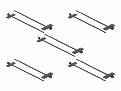 Delock Cable Tie with Label Tap L 100 x W 2.5 mm black 10 pieces