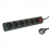 ROLINE Power Strip, 6-way, with Switch, black, 10 m