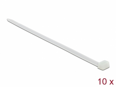 Delock Cable Ties L 800 x W 8.8 mm 10 pieces white