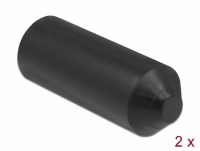 Delock End Caps with inside adhesive 90 x 30 mm 2 pieces black