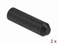 Delock End Caps with inside adhesive 70 x 16 mm 2 pieces black