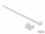 Delock Screw Fixing Mount 23 x 16 mm with Cable Tie L 150 x B 7.2 mm white