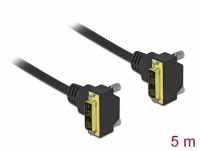 Delock DVI Cable 18+1 male angled to 18+1 male angled 5 m