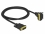 Delock DVI Cable 24+1 male to 24+1 male angled 1 m