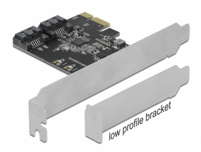 Delock 2 port SATA PCI Express Card - Low Profile Form Factor