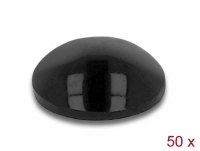 Delock Rubber feet round self-adhesive 10 x 3 mm 50 pieces black