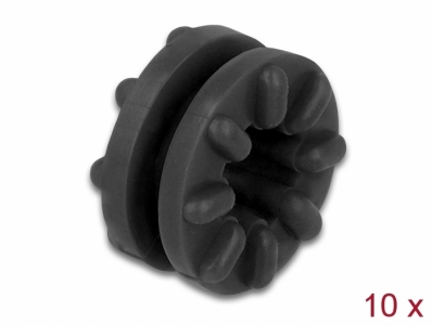 Delock Anti vibration grommet black 10 pieces