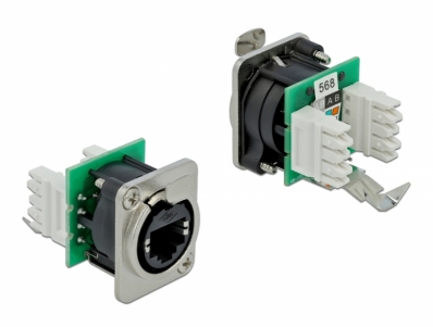 Delock D-Type Module RJ45 jack to LSA