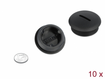 Delock Sealing Plug M32 x 1.5 black 10 pieces