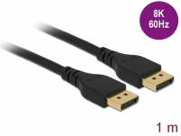 Delock DisplayPort cable 8K 60 Hz 1 m DP 8K certified without latch
