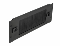 Delock 10″ Cable Management Brush Strip tool free 2U black