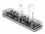 Delock External USB 3.0 Hub with 7 Ports transparent