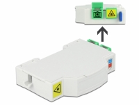 Delock Optical Fiber Connection Box for DIN Rail 2 x SC Simplex or LC Duplex