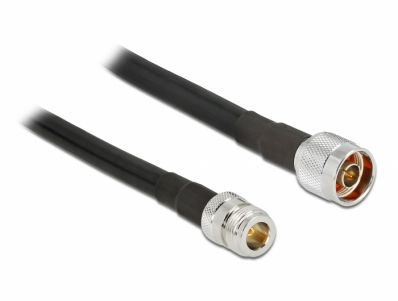 Delock Antenna Cable N plug > N jack CFD400 LLC400 10 m low loss waterproof