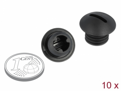 Delock Sealing Plug M10 x 1.5 black 10 pieces