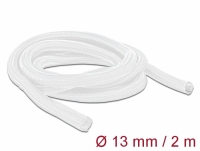 Delock Braided Sleeving self-closing 2 m x 13 mm white