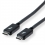 ROLINE Thunderbolt™ 3 Cable, 20GBit/s, 5A, M/M, black, 2 m