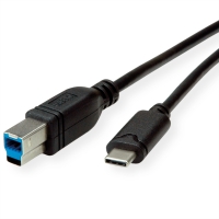 ROLINE USB 3.0 Cable, C - B, M/M, black, 1.8 m