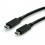 ROLINE USB 3.1 Cable, PD (Power Delivery) 20V5A, with Emark, C-C, M/M, black, 0.