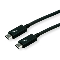 ROLINE Thunderbolt3 Cable, M/M, black, 1.0 m