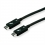 ROLINE Thunderbolt 3 USB Type C Cable, M/M, black, 0.5 m