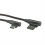 ROLINE USB 2.0 Cable, C (90° angled) - A reversible, M/M, black, 3.0 m