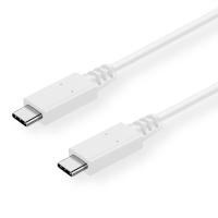 VALUE USB 3.1 Cable, PD (Power Delivery) 20V5A, with Emark, C-C, M/M, white, 0.5