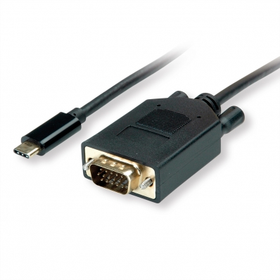 VALUE USB Type C - VGA Cable, M/M, 2 m