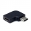 VALUE Adapter, USB 3.2 Gen 2, Type C - C, M/F, 90° Angled, black