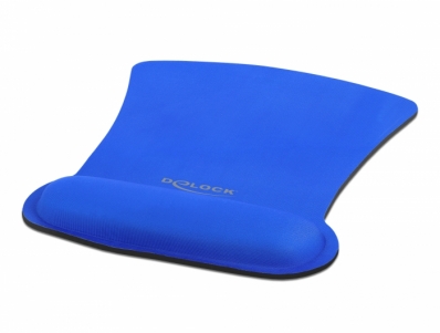 Delock Ergonomic Mouse pad with Wrist Rest blue 255 x 207 mm