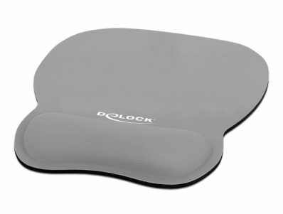Delock Ergonomic Mouse pad with Wrist Rest grey 245 x 206 mm
