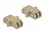 Delock Optical Fiber Coupler LC Duplex female to LC Duplex female Multi-mode 2 pieces beige