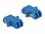 Delock Optical Fiber Coupler LC Duplex female to LC Duplex female Single-mode 2 pieces blue