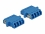 Delock Optical Fiber Coupler LC Quad female to LC Quad female Single-mode 2 pieces blue