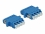 Delock Optical Fiber Coupler LC Quad female to LC Quad female Single-mode 2 pieces blue