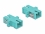 Delock Optical Fiber Coupler SC Simplex female to SC Simplex female Multi-mode 4 pieces light blue