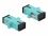 Delock Optical Fiber Coupler SC Simplex female to SC Simplex female Multi-mode 4 pieces light blue