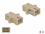 Delock Optical Fiber Coupler SC Simplex female to SC Simplex female Multi-mode 4 pieces beige