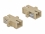 Delock Optical Fiber Coupler SC Simplex female to SC Simplex female Multi-mode 4 pieces beige