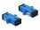 Delock Optical Fiber Coupler SC Simplex female to SC Simplex female Single-mode 4 pieces blue