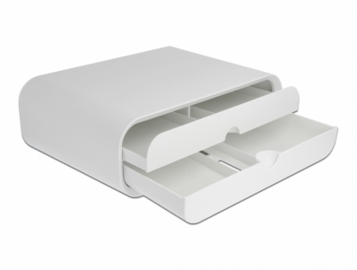 Delock Monitor Stand with two Drawers white