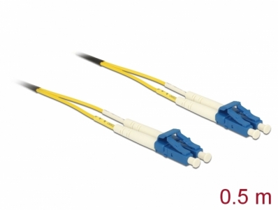 Delock Cable Optical Fibre LC > LC Singlemode OS2 0.5 m