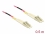 Delock Cable Optical Fibre LC to LC Multi-mode OM4 0,5 m