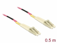 Delock Cable Optical Fibre LC to LC Multi-mode OM4 0,5 m