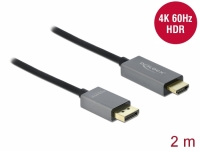 Delock Active DisplayPort 1.4 to HDMI Cable 4K 60 Hz (HDR) 2 m